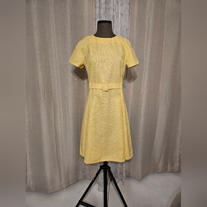 Unbranded 1930's Style Handmade Step Back In Time Stepford Wives Yellow Dress M